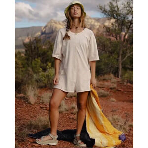 Free People Hot Shot Tee Romper XS NEW